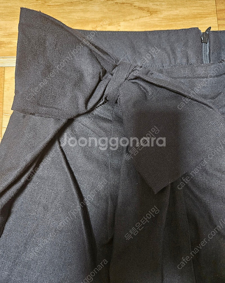 [새상품]ZARA 자라 린넨 블렌드 리본 버뮤다 팬츠 ...--3