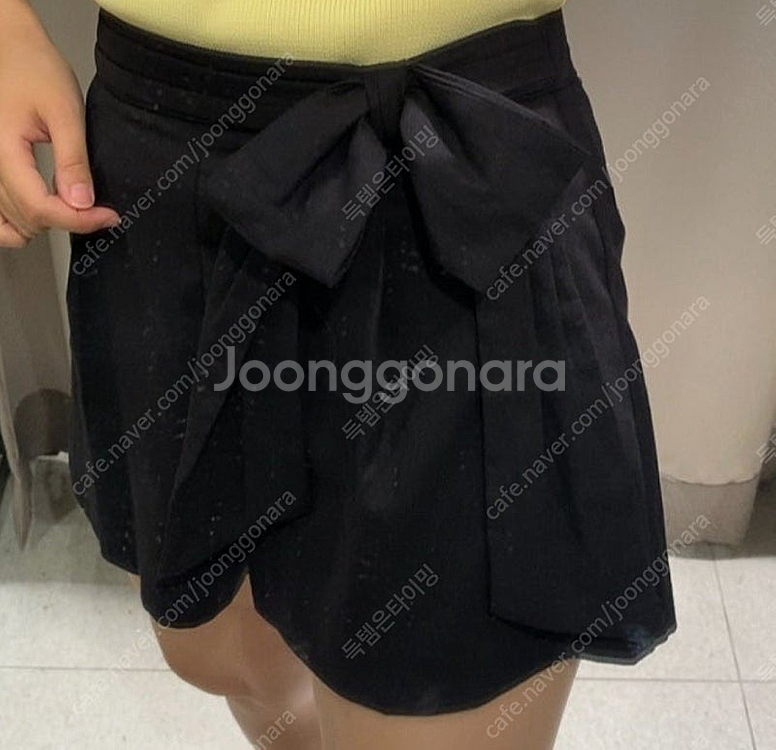 [새상품]ZARA 자라 린넨 블렌드 리본 버뮤다 팬츠 ...--6