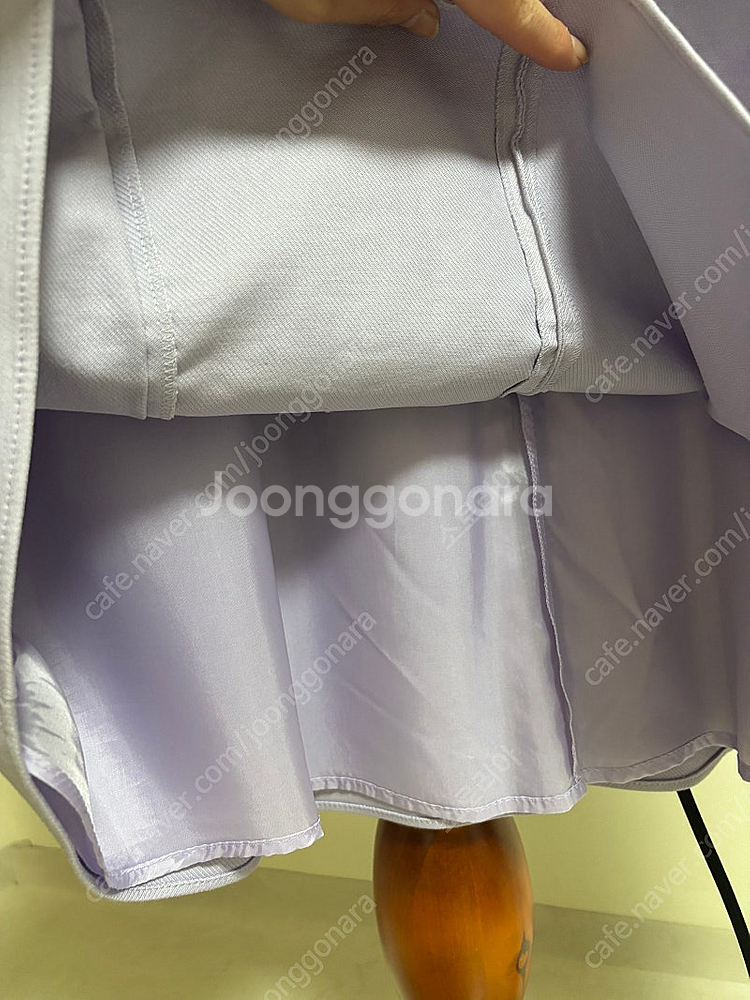 22S 르베이지 블랙라벨 라벤더 컬러 A라인 스커트--4