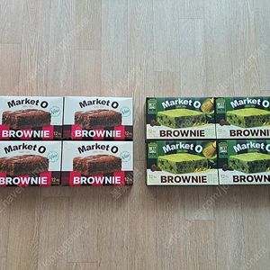 [일괄] 마켓오 브라우니 제주말차 12개입 240g x 4개 + 마켓오 브라우니 12개입 240g x 4개 (미개봉 새제품)