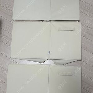 샘폴리 수납바스켓 대 크림 3개