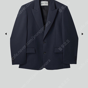 렉토 STRUCTURE WOOL TAILORED JACKET (VINTAGE NAVY)차정원착용