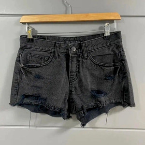 로얄치즈 흑청 데님 반바지 숏팬츠