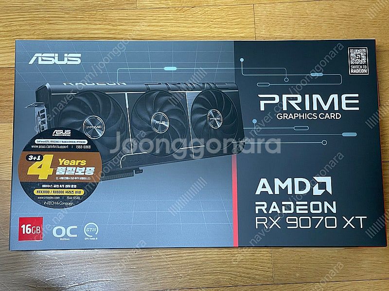 미개봉 새제품 ASUS PRIME 라데온 RX 9070...--0