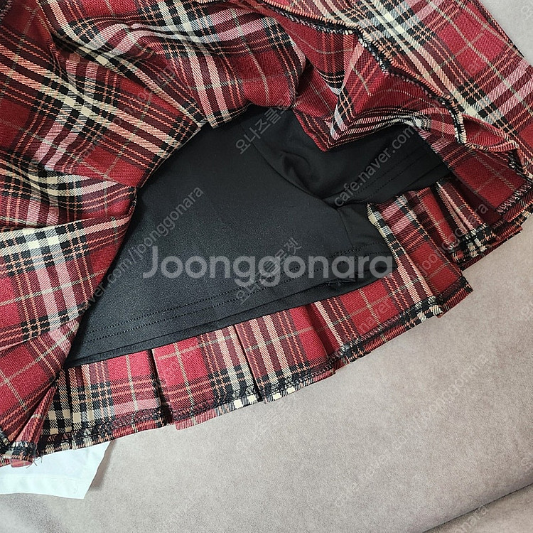 택포 여아 스쿨룩 체크스커트 넥타이세트130~135--2