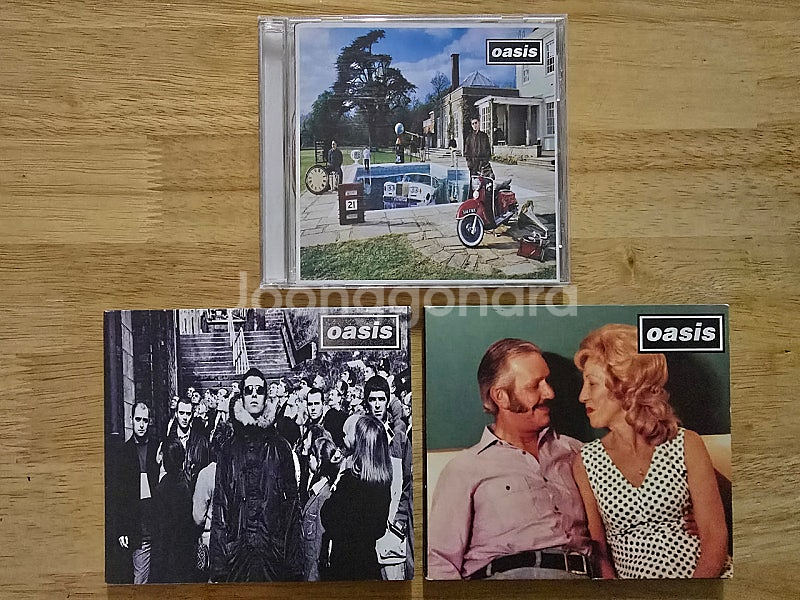 CD 음반 oasis 오아시스 앨범, 싱글 3장--0