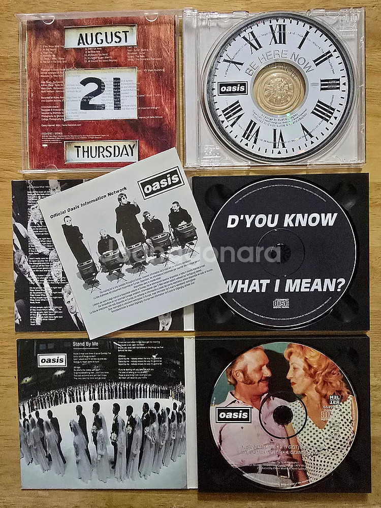 CD 음반 oasis 오아시스 앨범, 싱글 3장--1