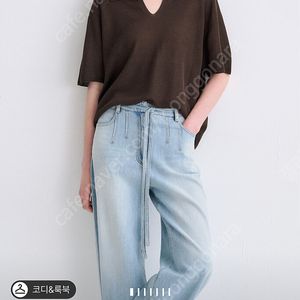 한섬 타임 하프 슬리브 니트 85