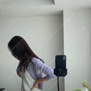 시에 솔리 리넨 가디건 무스 라일락 + 르네 백 타이 드레스 크림 XS