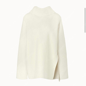 오르 터틀넥 울 블라우스 아이보리 스몰(새상품)