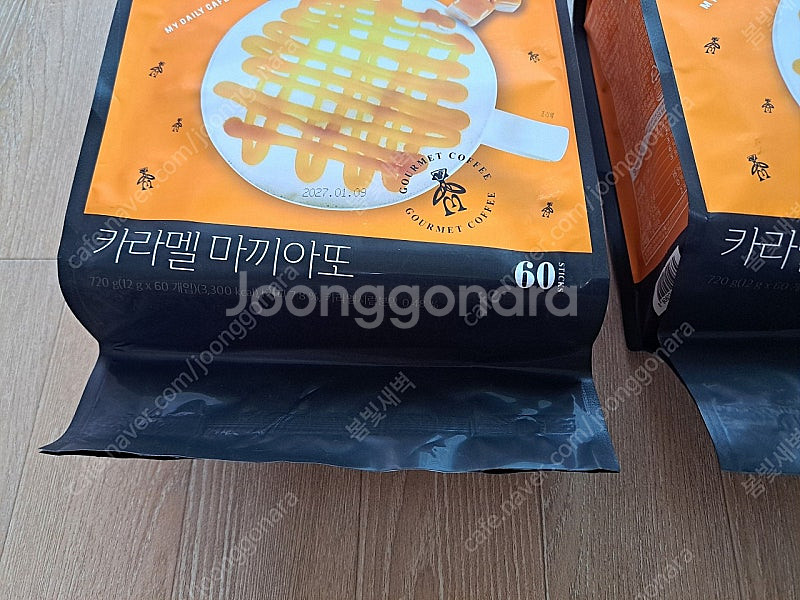 [일괄] 쟈뎅 까페모리 카라멜마끼아또 60개입 미개봉 ...--4