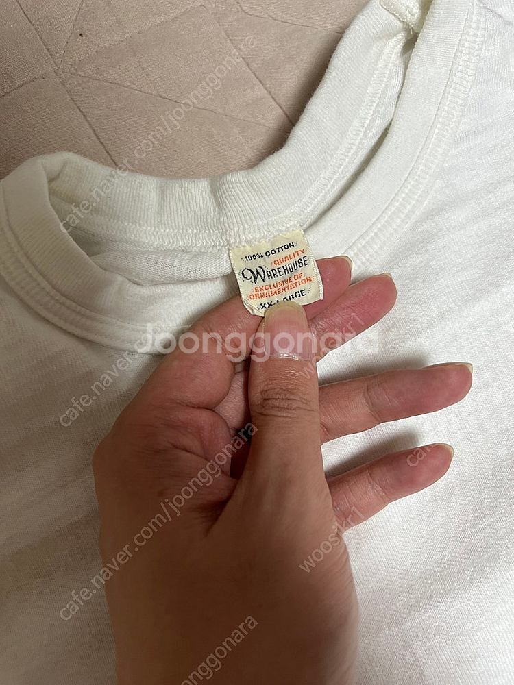 XXL 웨어하우스 4601 티셔츠 화이트 그레이--1