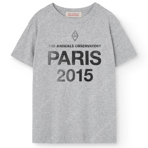 (새상품, 정품) 25aw 타오 루스터 키즈 티셔츠, 그레이 Paris 2015 10y, 12y