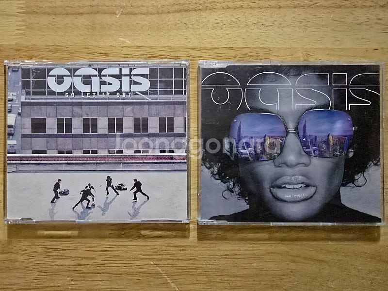 CD 음반 oasis 오아시스 싱글 2장--0