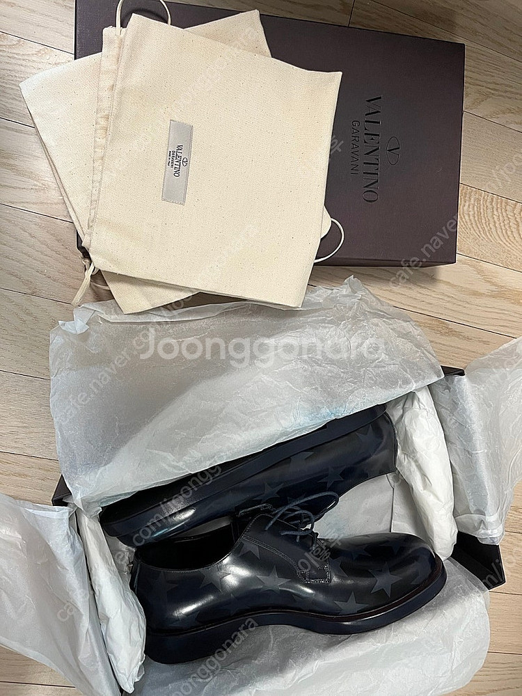 발렌티노 가라바니 스타 프린트 레이스업 더비슈즈 265...--2