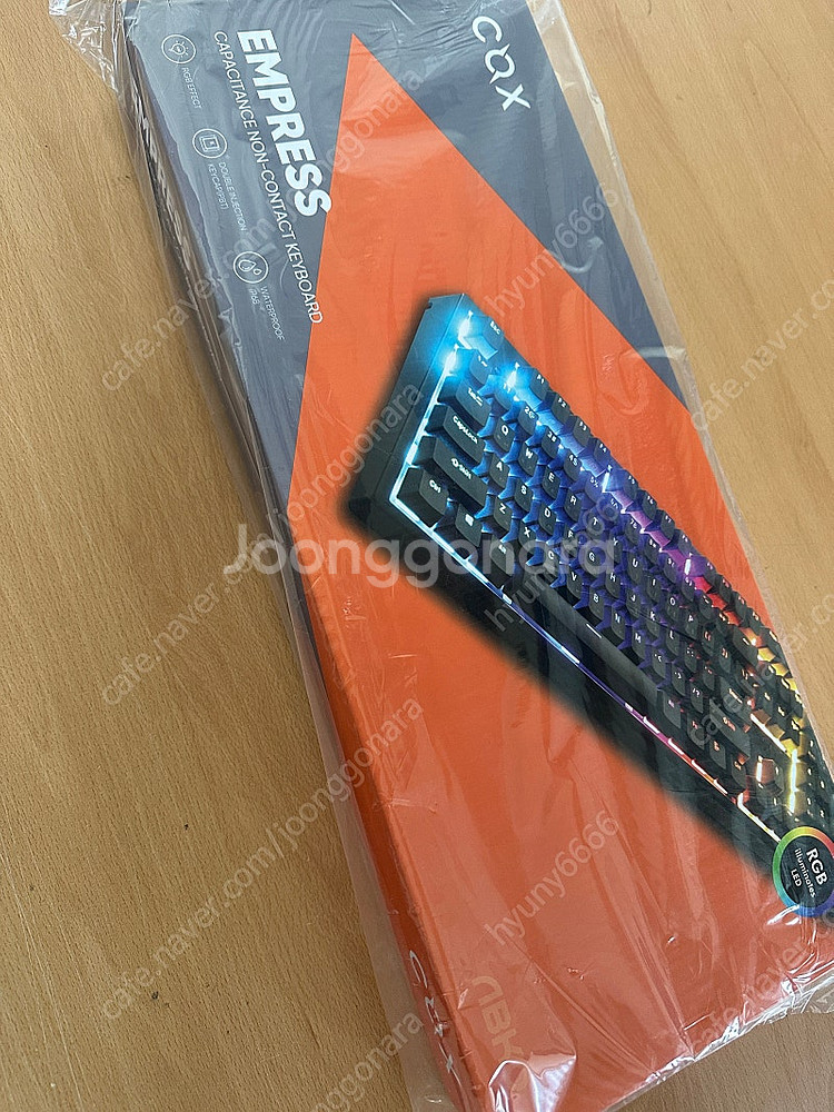 콕스 엠프리스 화이트 35g 무접점 키보드 새제품 미개...--0