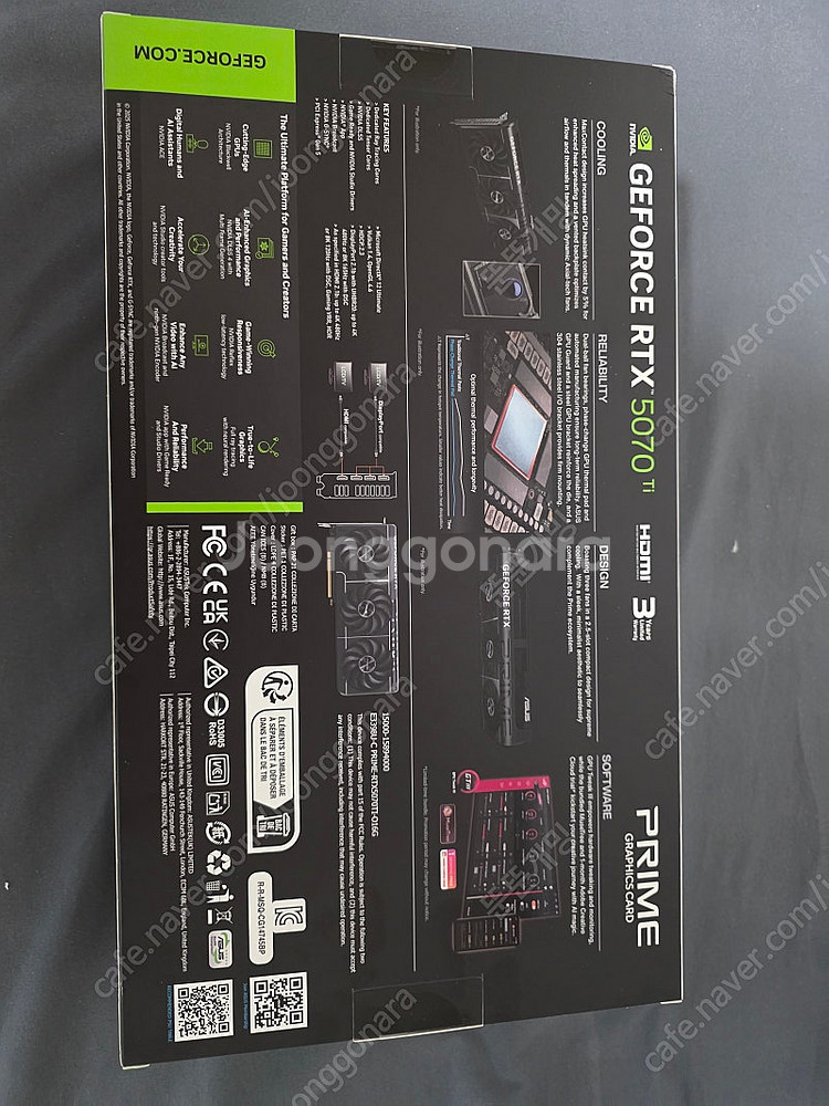 [미개봉] ASUS PRIME RTX 5070 Ti O...--1