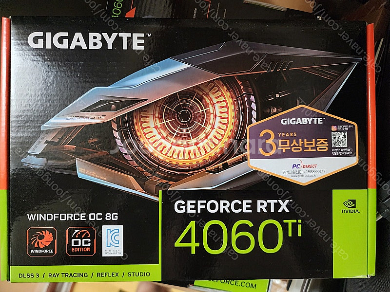 미개봉 GIGABYTE 지포스 RTX 4060 Ti W...--0