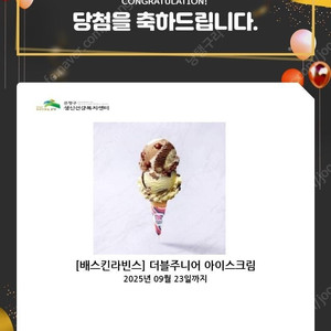 배스킨라빈스 더블주니어 판매 합니다(3,500원)