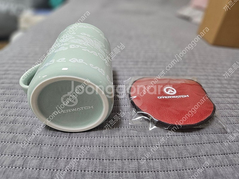 오버워치 한복 메르시 머그&코스터 팝니다.--1