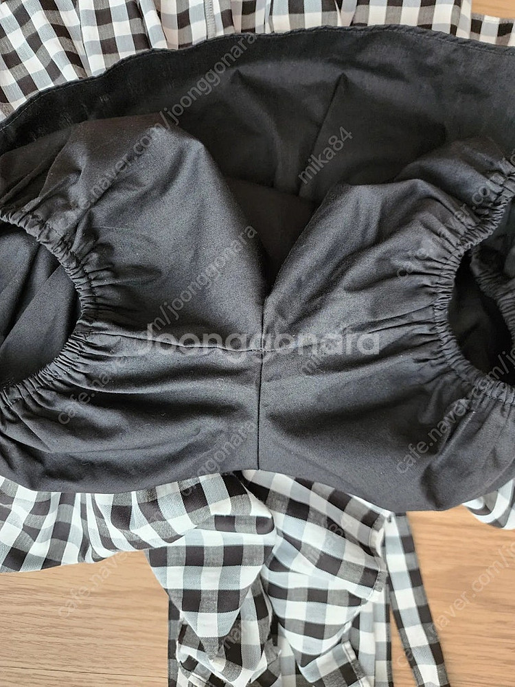 워니리본 체크미아 3XL 블랙--2