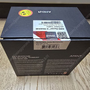 AMD 라이젠 7950X3D CPU정품 박스 풀셋