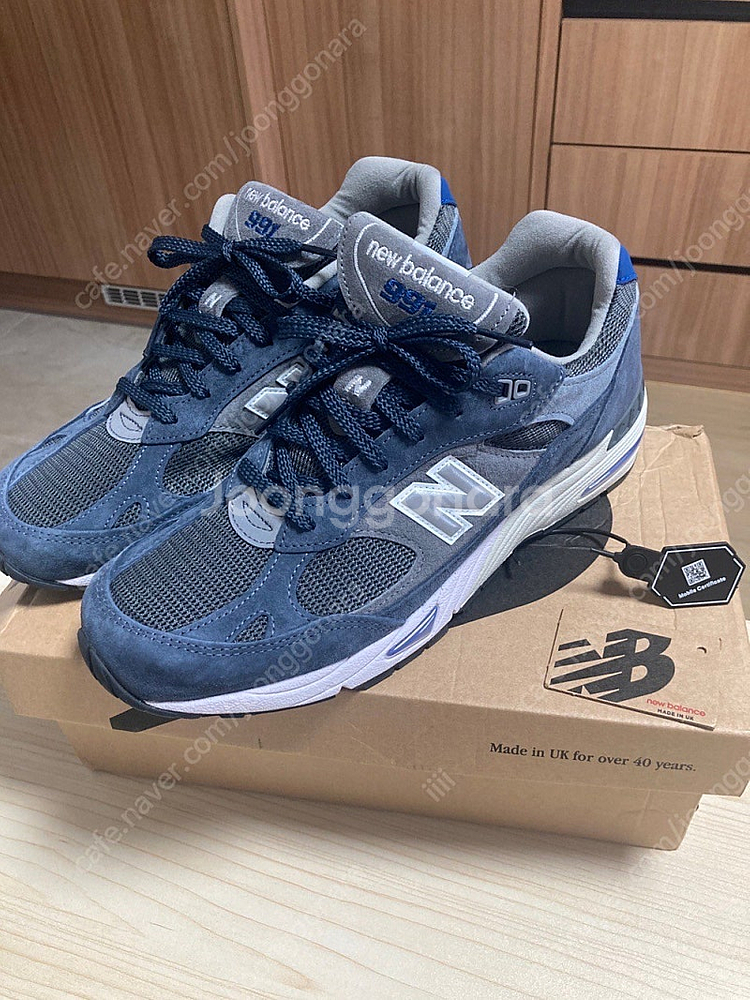 뉴발란스 991 UK 그레이 블루 270 사이즈. M9...--0