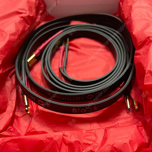 tellurium q black II speaker cable 1.5m pair 텔루륨 큐 블랙2 스피커 케이블 텔루리움