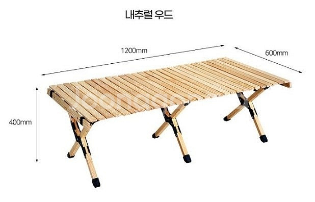 (팝니다) 휴먼 우드롤 원목 캠핑테이블(미사용, 6만원...--0
