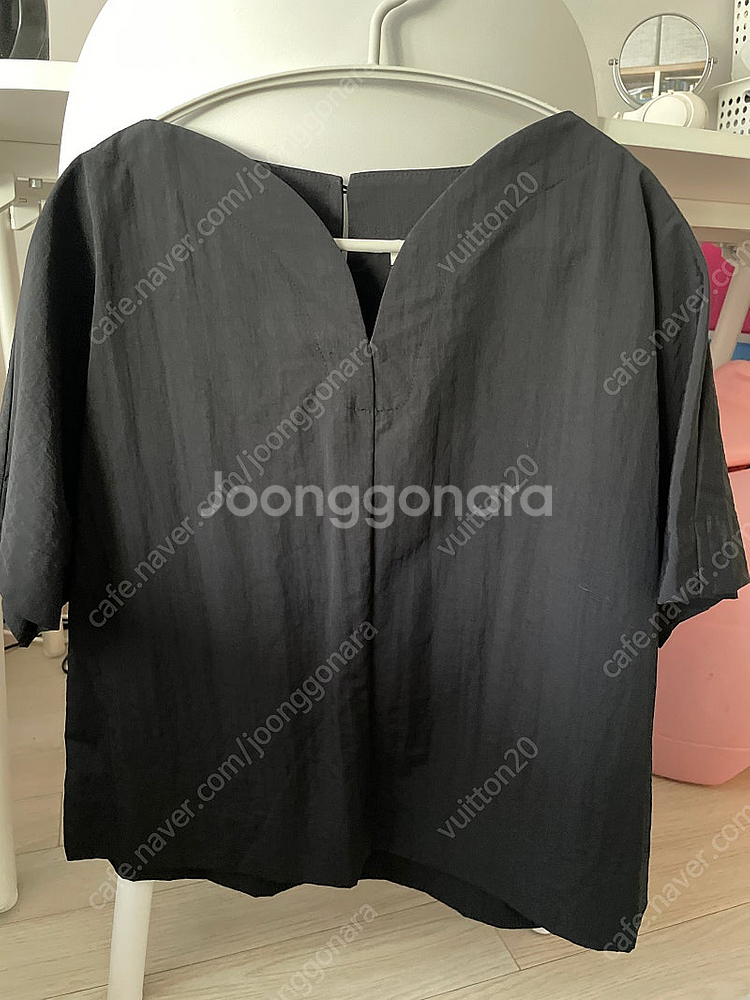 헤브 블랙 바스락 블라우스새상품--0