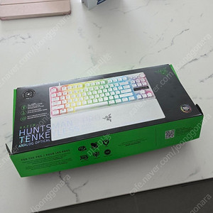 레이저 헌츠맨 v3 pro tkl 화이트 + 루프커버스킨