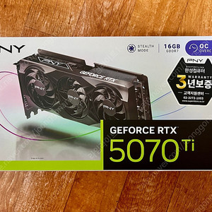 (미개봉) PNY 5070 Ti OC 16GB Triple Fan 팝니다.