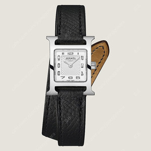 에르메스 h아워 tpm 누아 은장 더블 스트랩