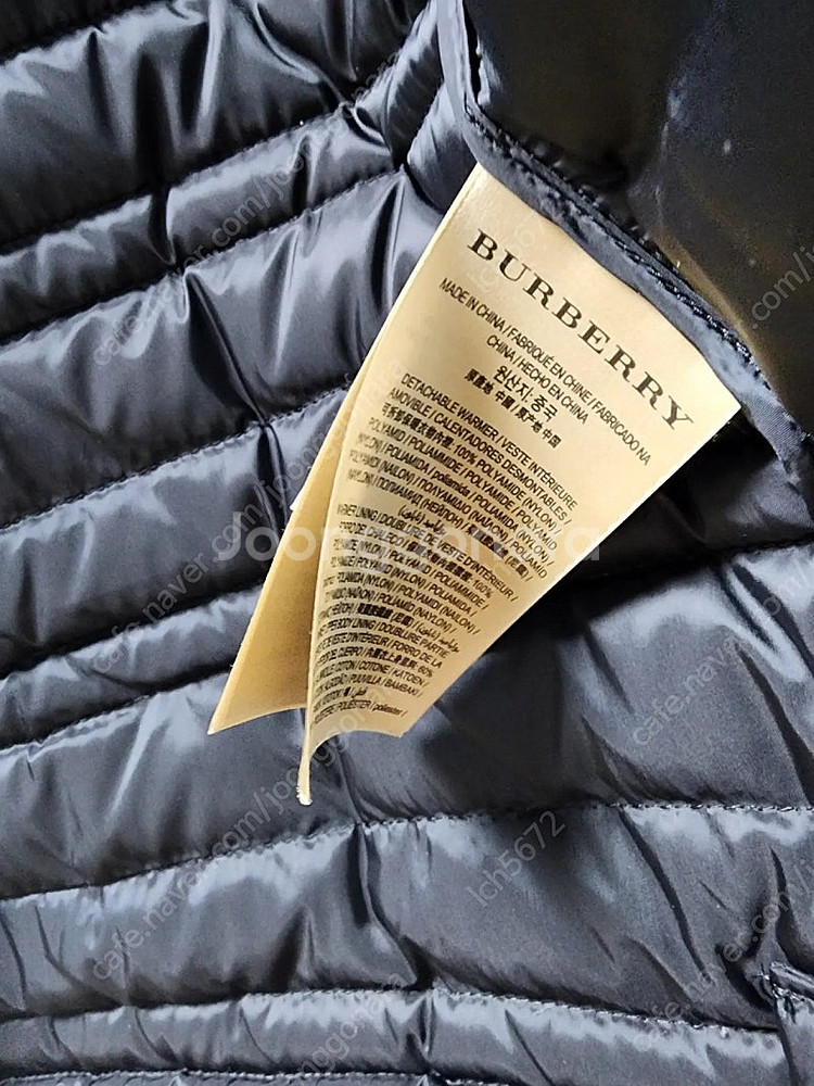 BURBERRY 버버리 경량 패딩 조끼--3