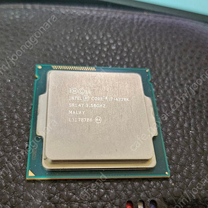 인텔 i7-4770k cpu 단품.