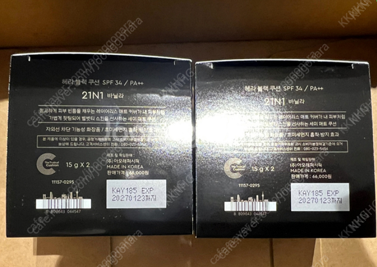 [새상품, 미개봉]헤라 블랙쿠션 21N1 바닐라 본품 ...--0