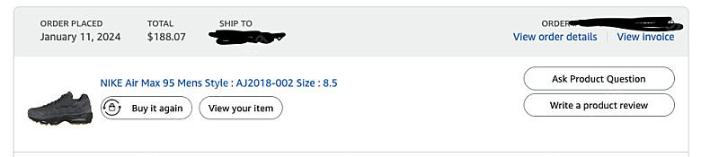 나이키 에어 맥스 95 그레이 265cm--2