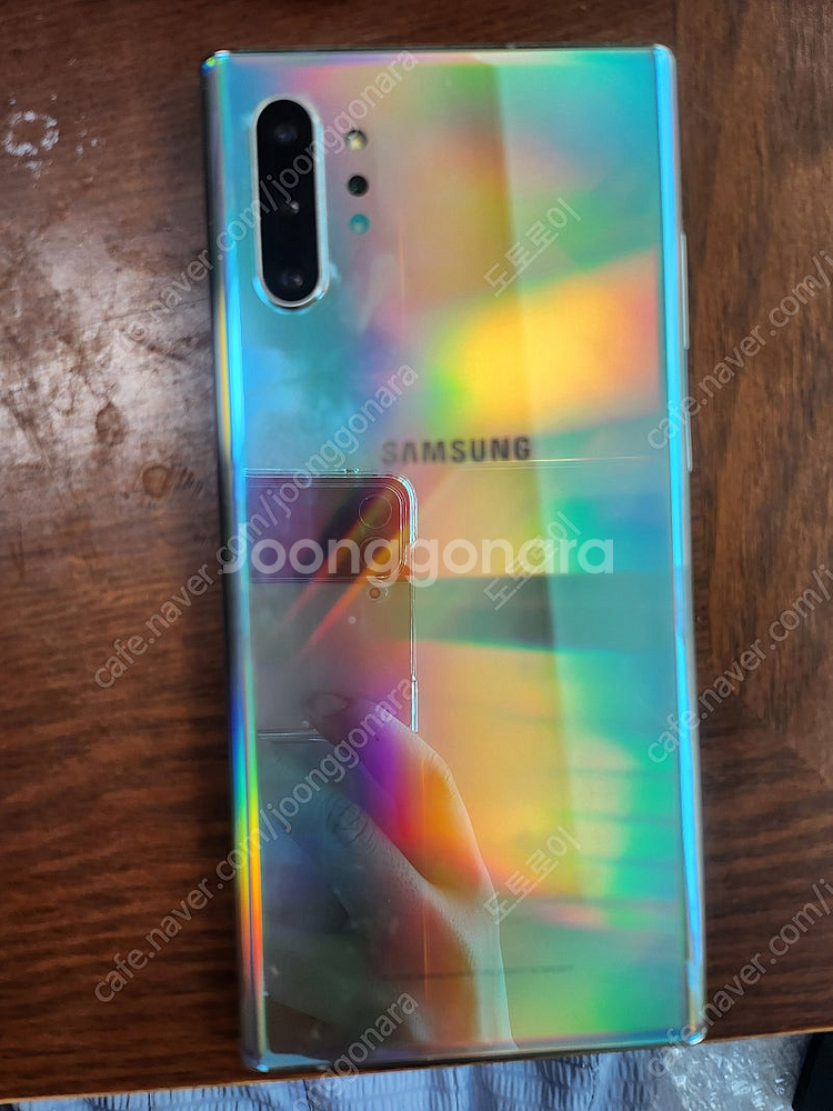 삼성 갤럭시노트10+(플러스) 아우라글로우 스마트폰 부품용 판매합니다(화면완파)--0