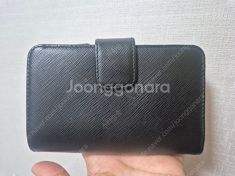 프라다 반지갑 블랙--1