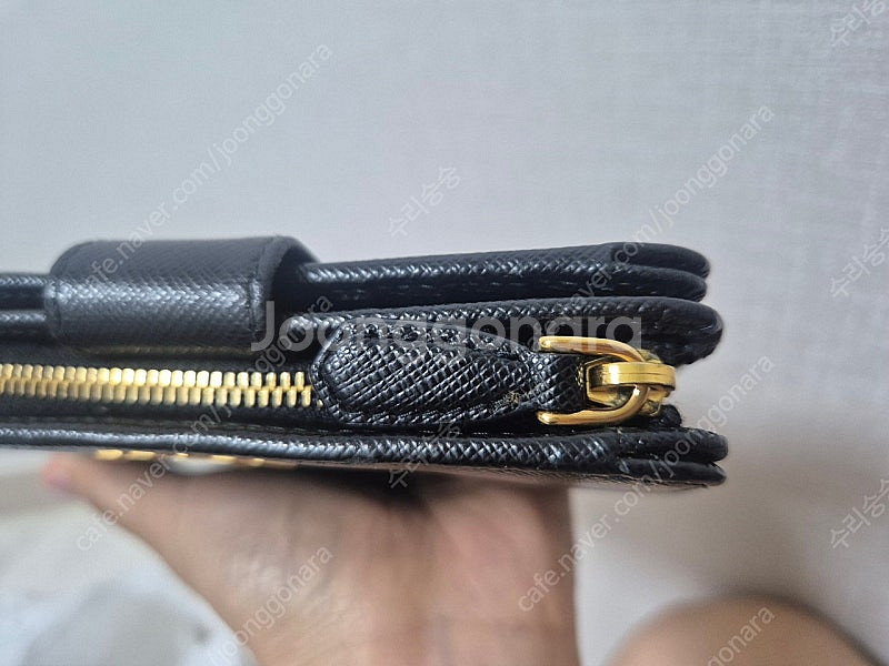 프라다 반지갑 블랙--3