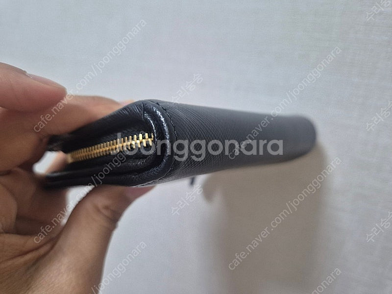 프라다 반지갑 블랙--6