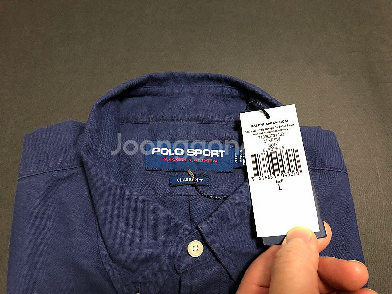 폴로 스포츠 셔츠 네이비--5