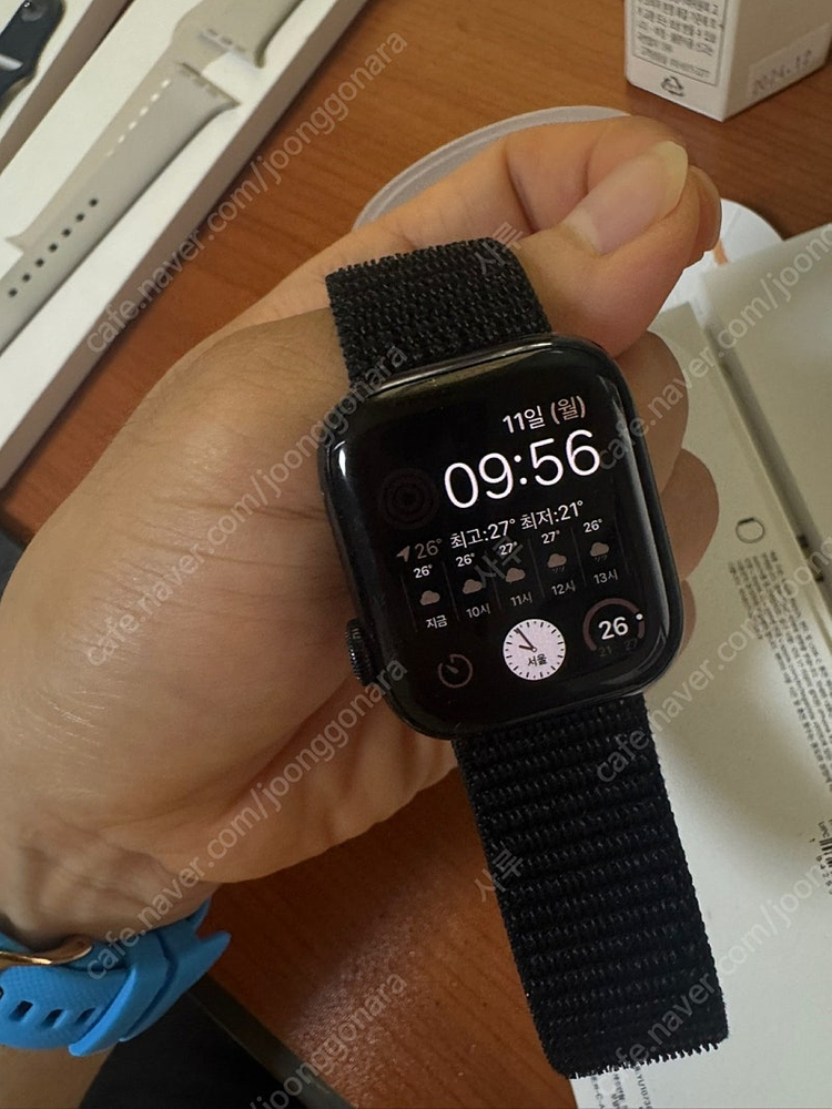 애플워치9 41mm 미드나잇 gps모델 팝니다--9