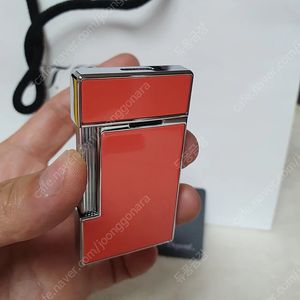 [새상품] 듀퐁라이터 "신형" 슬리미 터보 ca028006 코랄 래커 터보라이타