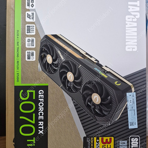 ZOTAC RTX 5070Ti SOLID OC 미개봉 팝니다.