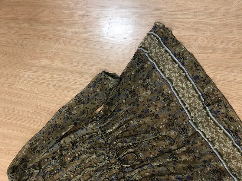 바네사브루노 아떼 실크100% 플로럴 시스루 원피스 휴가룩 하객룩 결혼식 보헤미안 보호시크 이미지