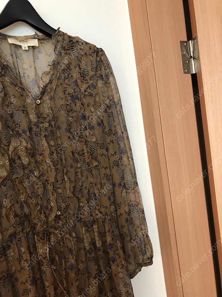 바네사브루노 아떼 실크100% 플로럴 시스루 원피스 휴가룩 하객룩 결혼식 보헤미안 보호시크 이미지