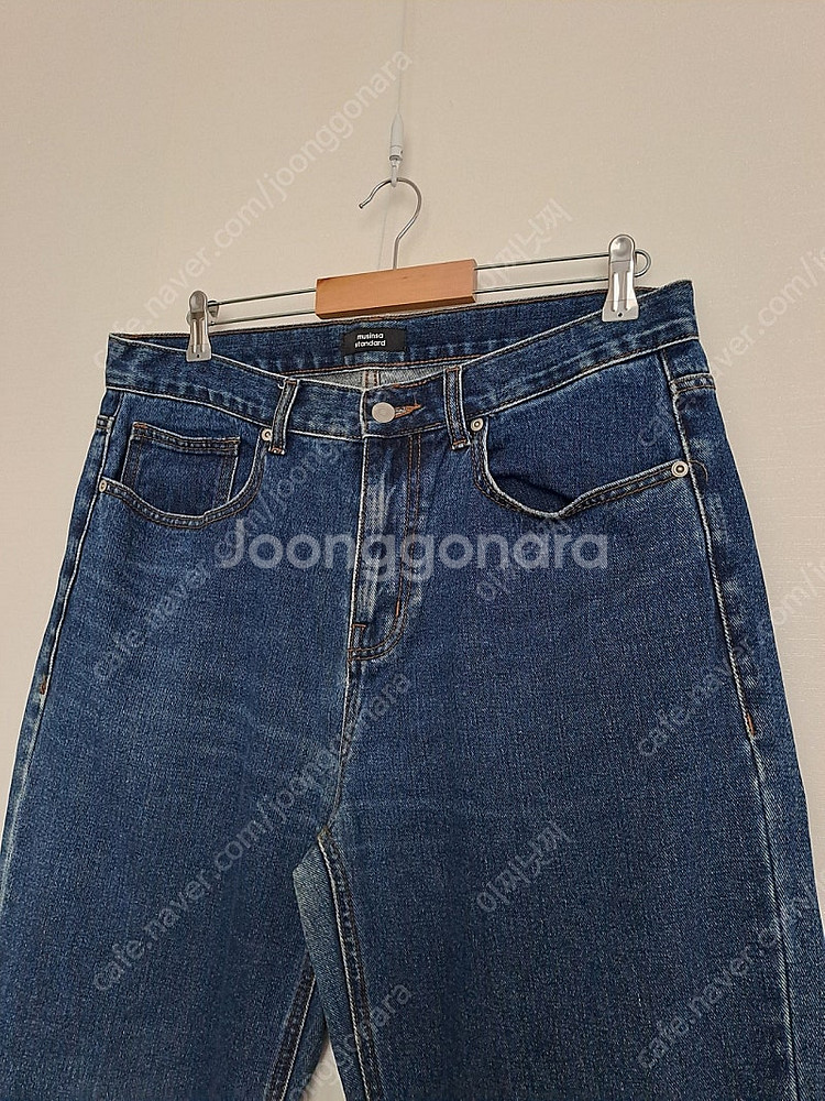 무신사 스탠다드 남성 진청 데님 허리36--1