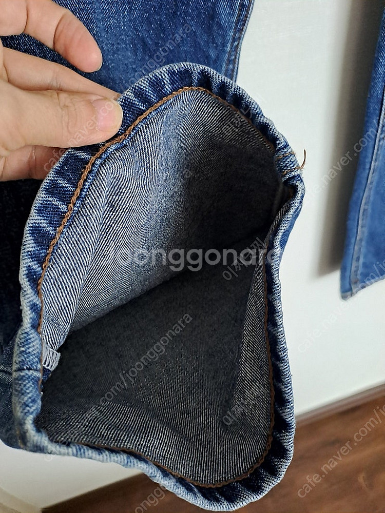 무신사 스탠다드 남성 진청 데님 허리36--2