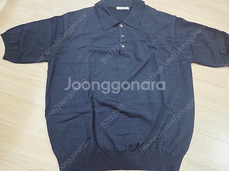 블랭크룸 칠링 폴로 반팔 니트 네이비 2사이즈--0